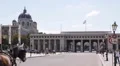 Vienna Hofburg Imperial Palace Heroes Square Street People Walk Tourists Visit HD Footage