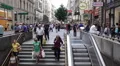 Vienna Karntner Street Subway Entrance Metro Station Stephen Square People Walk HD Footage