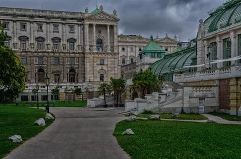 Vienna museum park Stock Photos