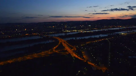 Vienna at night Stock Footage 39669769
