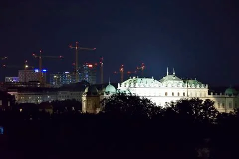 Vienna by night Foto stock