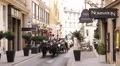 Vienna Old Town Habsburgergasse Sightseeing Horse Carriage Fiacre Narrow Street HD Footage