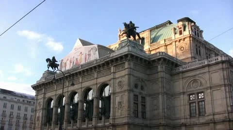Vienna Opera House Stock Footage 22135154