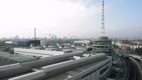 Vienna rooftop View Stock Footage 82401536