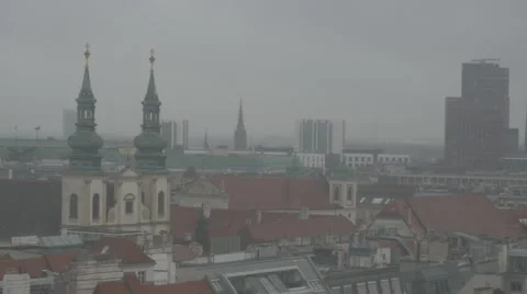 Vienna rooftops _7 Stock Footage 45424438