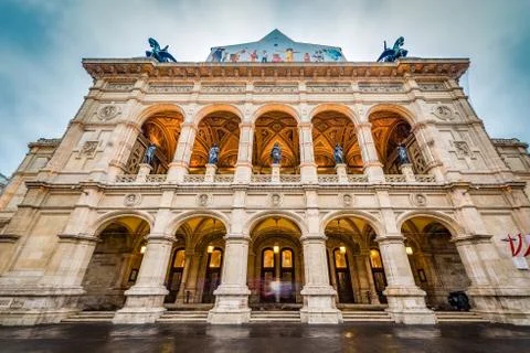 The Vienna State Opera in Austria. Stock Photos