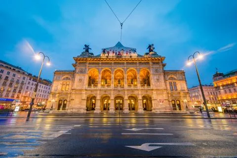 The Vienna State Opera in Austria. Stock Photos