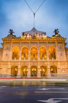 The Vienna State Opera in Austria. Stock Photos