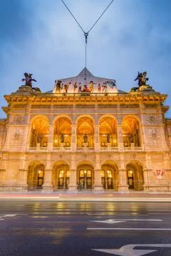 The Vienna State Opera in Austria. Stock Photos
