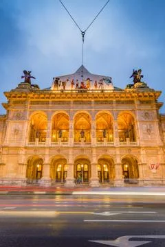 The Vienna State Opera in Austria. Stock Photos