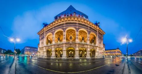 The Vienna State Opera in Austria. Stock Photos