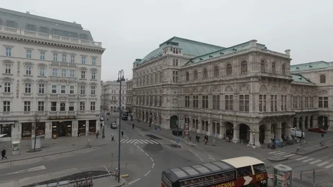 Vienna State Opera House 2 Stock Footage 126933883