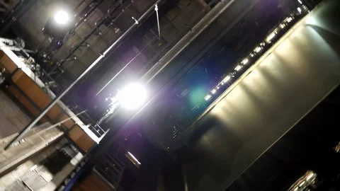 Vienna State Opera Lightning on Backstage Ceiling - Wiener Staatsoper Video stock 93155125