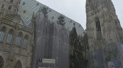 Vienna Stephen's cathedral _3  Video stock 45320408