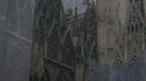 Vienna Stephen's cathedral _4 Stock Footage 45317946