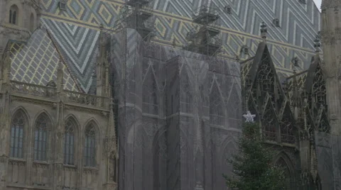 Vienna Stephen's cathedral _5  Stock Footage 45306766