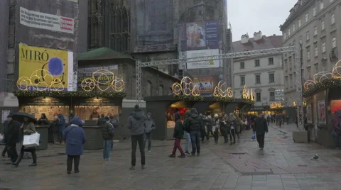 Vienna Stephen's cathedral Stock Footage 45333811