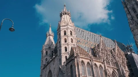 Vienna St.Stephan cathedral Stock Footage 73483906