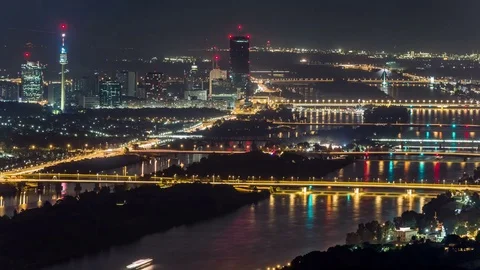 Vienna Top View Time Lapse Stock Footage 70547504