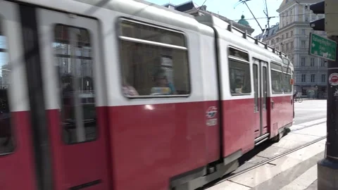 Vienna tram Stock Footage 94157862
