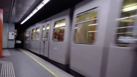 Vienna underground station Stock Footage 159005769