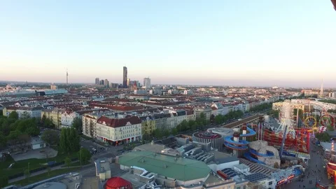 Vienna view from the sky Stock Footage