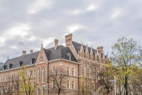 Vienna's architectural symphony: harmonizing buildings with nature under az.. Stock Photos