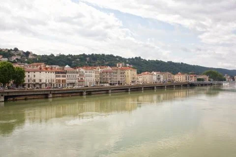 Vienne, Rhone River View Stock Photos