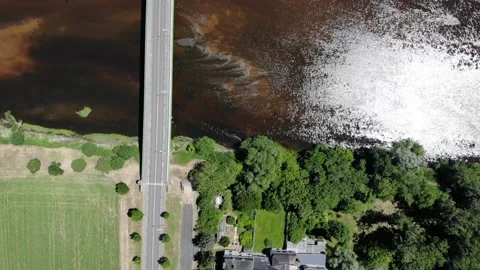 The Vienne river : rises as a spring in the department of Corrèze, at the foot Stock Footage 132066431