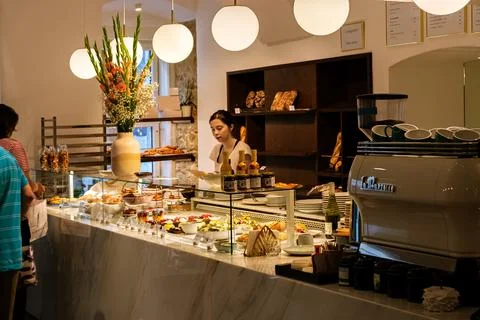 Viennese cafe. Stock Photos