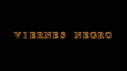 Viernes negro fire text effect black background Stock Footage 136499678