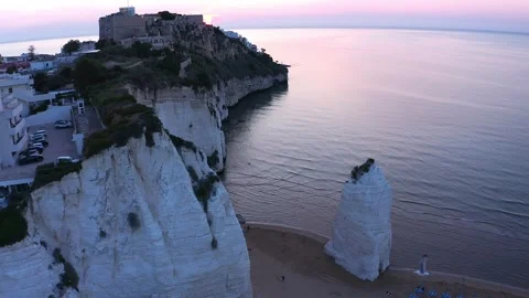 Vieste, Pizzomuno. Stock Footage 255681121