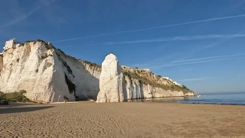 Vieste Pizzomuno rock Stock Footage 252606354