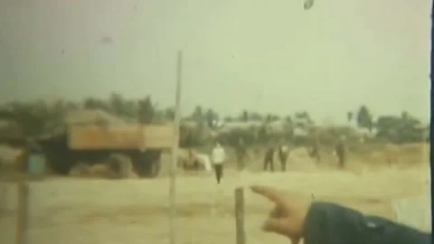 VIETCONG ATTACKS DURING TET SAIGON, SOUTH VIETNAM converted 025 Stock Footage 237864448