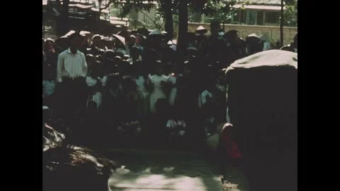 VIETNAM - 1966 - Vietnamese war orphans begin a dance performance for US Stock Footage 340651189