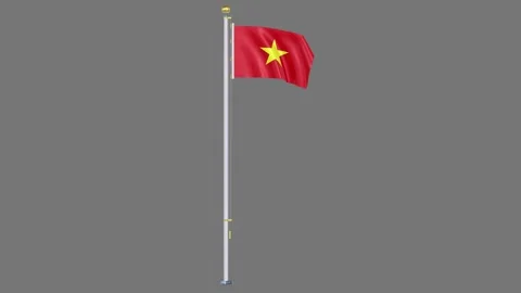 Vietnam Animated flag Video stock 329105893