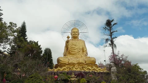 Vietnam Buddhist temple visual day Stock Footage 345399683