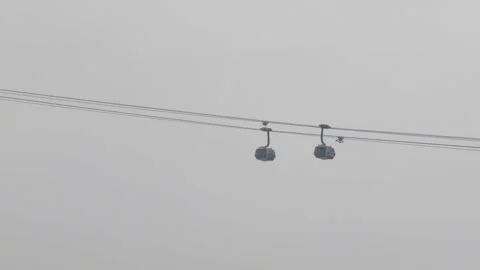 Vietnam Cat Ba cable car to mainland Stock Footage 344310887