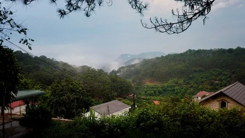 Vietnam Dalat Mountains Stock Footage 112866459