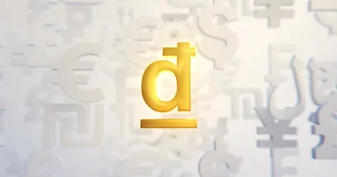 Vietnam Dong currency in a loop Stock Footage 251357000