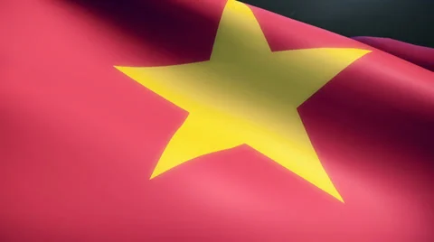 Vietnam Flag Animation Loop Stock Footage 38008071