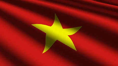 Vietnam flag close up Stock Footage 927103