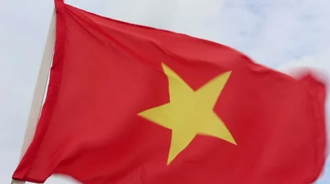 Vietnam flag Stock Footage 51768807
