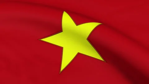 Vietnam Flag Loop Video stock 241217153