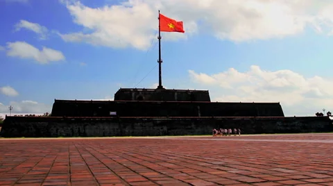 Vietnam Flag Monument Stock Footage 46968738