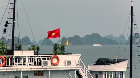 Vietnam flag ship Stock-Footage 52915481