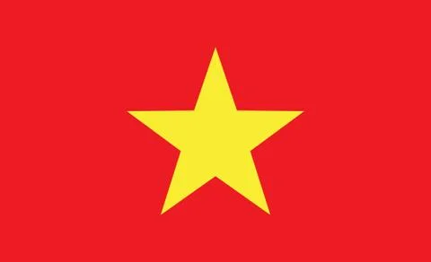 Vietnam  flag. Simple vector ?ietnamese flag Stock Illustration