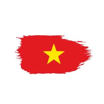 Vietnam flag, vector illustration 스톡 일러스트