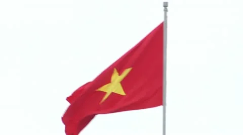 Vietnam Flag Waving Stock Footage 22330991
