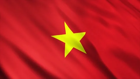Vietnam Flag waving in the wind Stock Footage 236436404